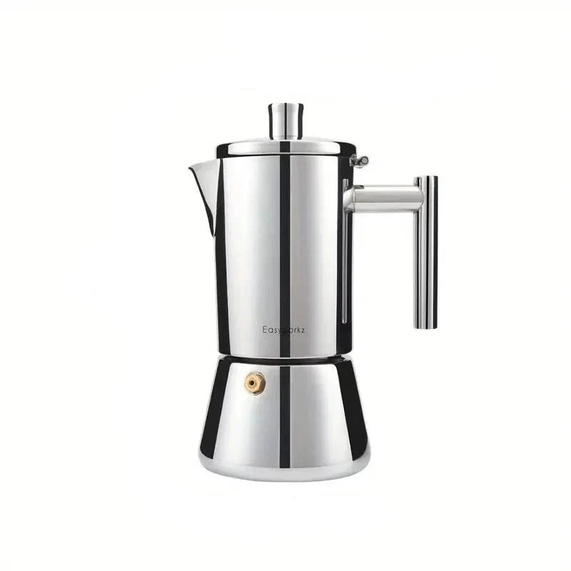 Italian Moka Pot in 18/8 Stainless Steel, 200 to 500 ml