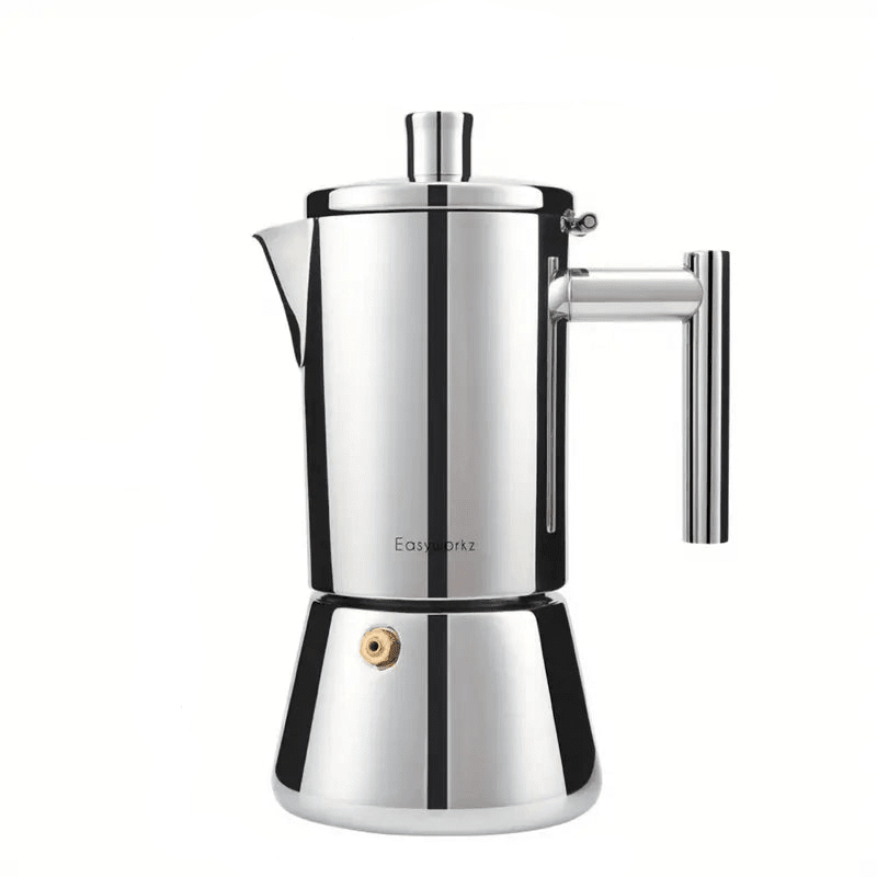 Italian Moka Pot in 18/8 Stainless Steel, 200 to 500 ml