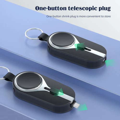 2000 mAh Keychain Power Bank with Carabiner