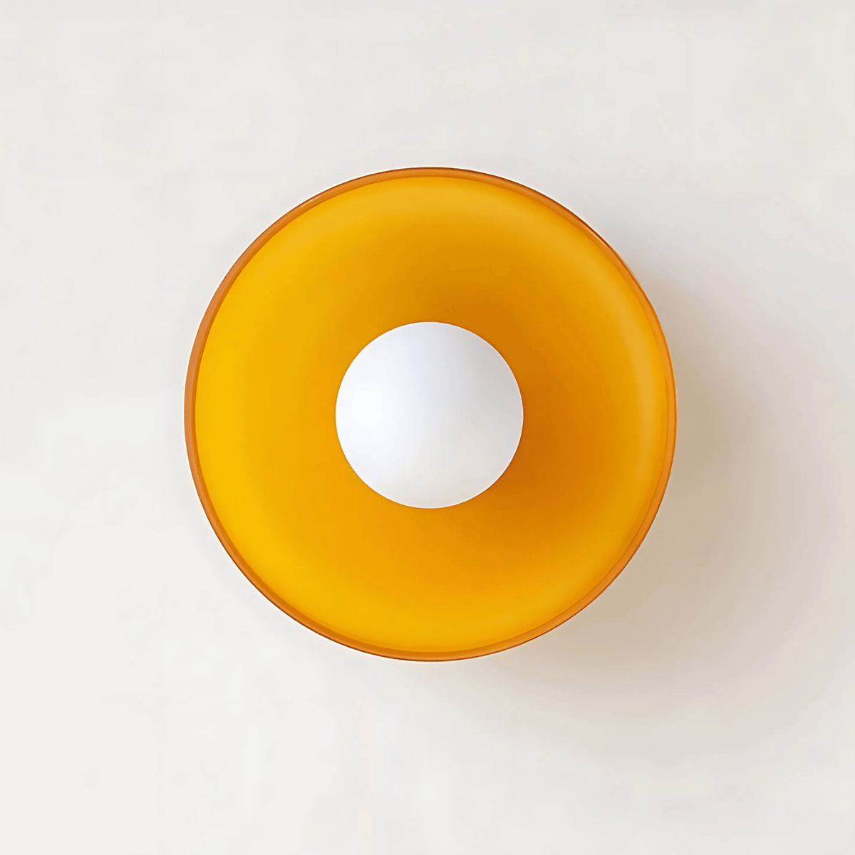 Applique ou plafonnier rond en verre brillant