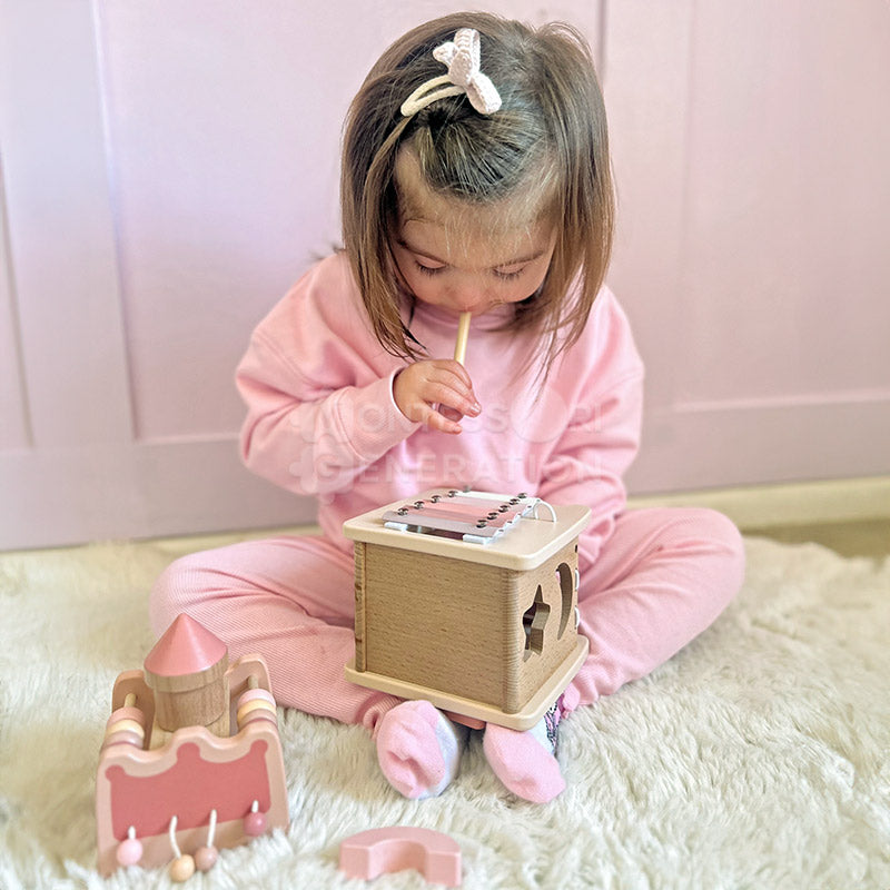 Wooden Activity Castle with Xylophone, Ages 3+