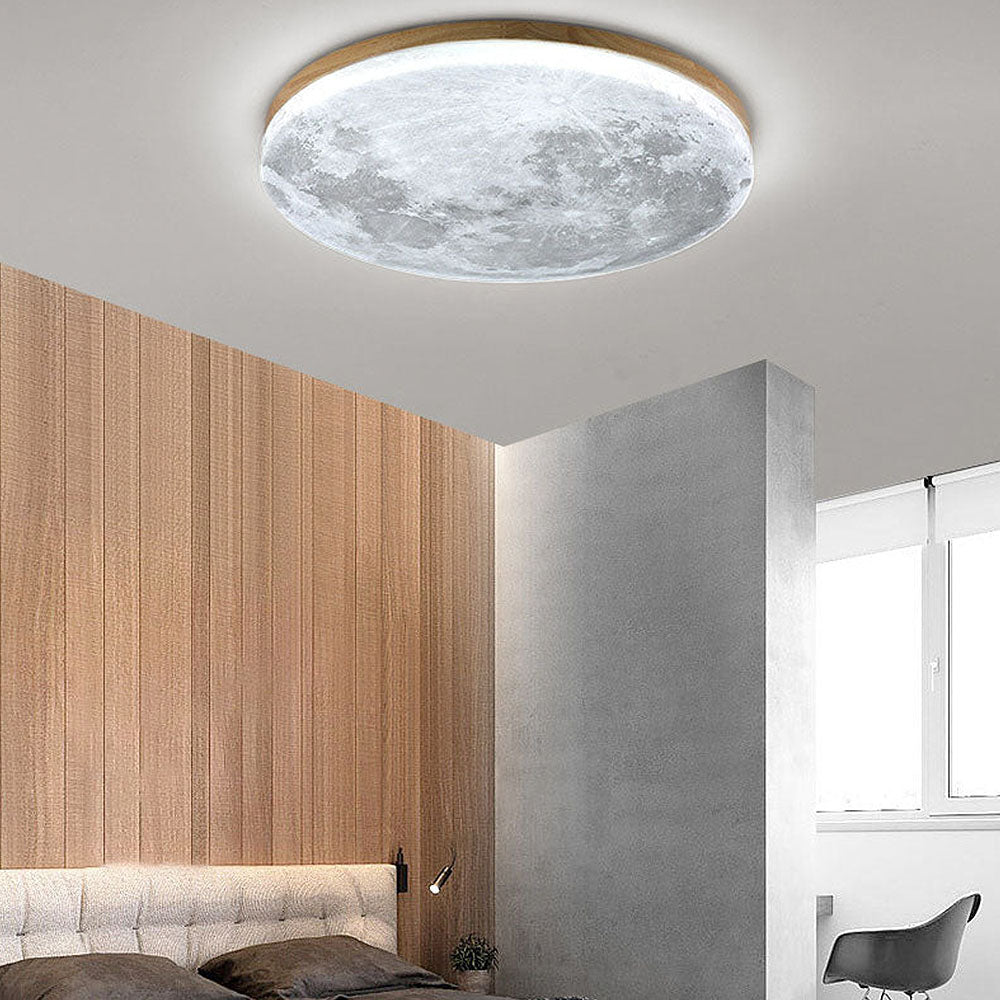 Moon Relief LED Ceiling Light, 3 Diameters