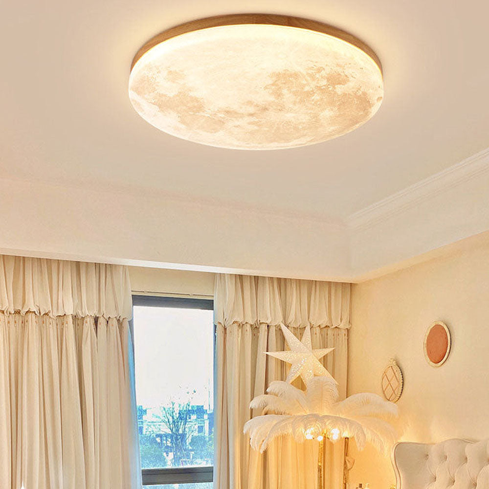 Moon Relief LED Ceiling Light, 3 Diameters