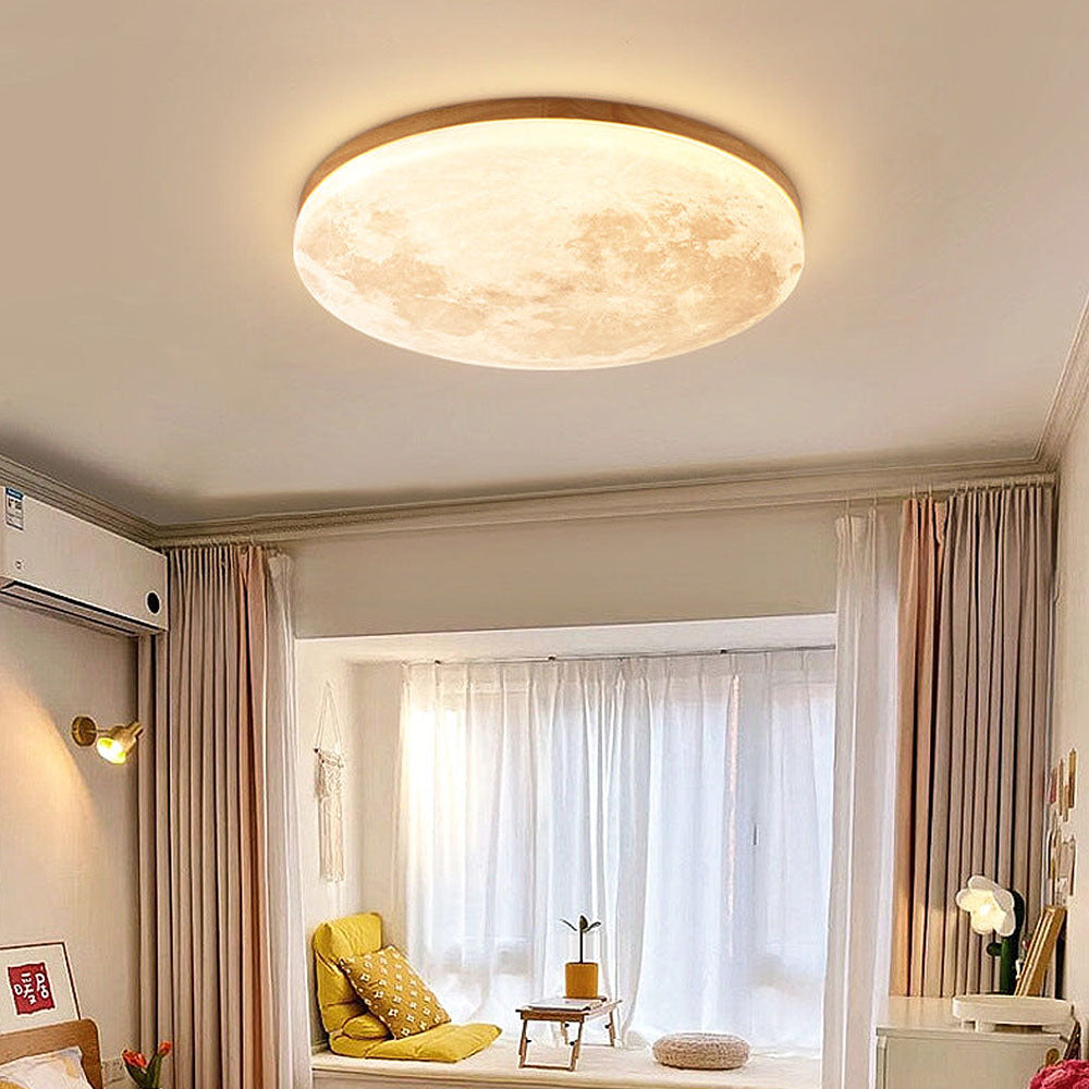 Moon Relief LED Ceiling Light, 3 Diameters