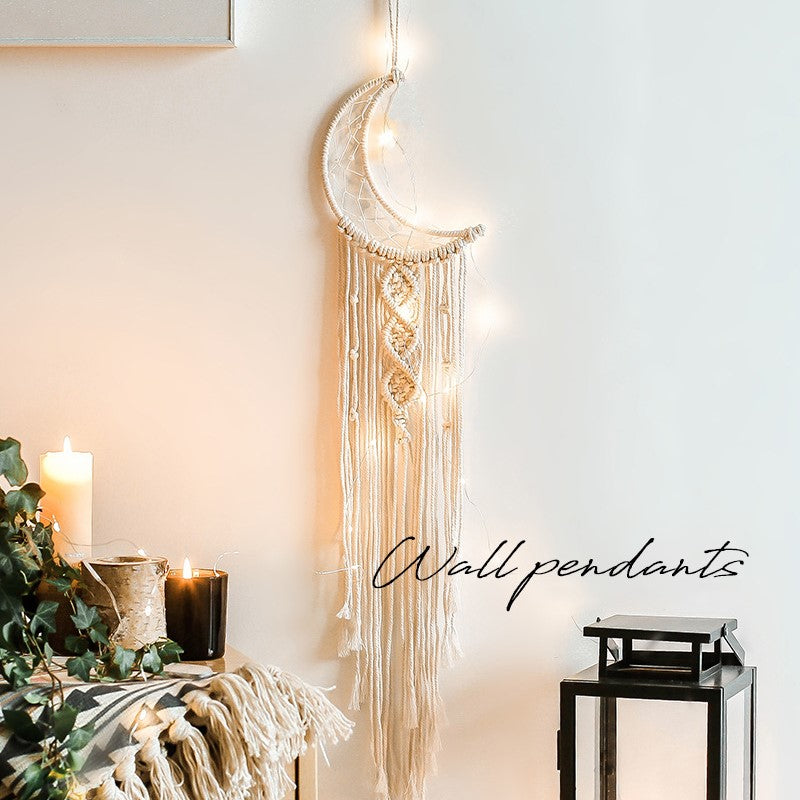 DreamWeaver Macramé - Décoration Murale Lumineuse