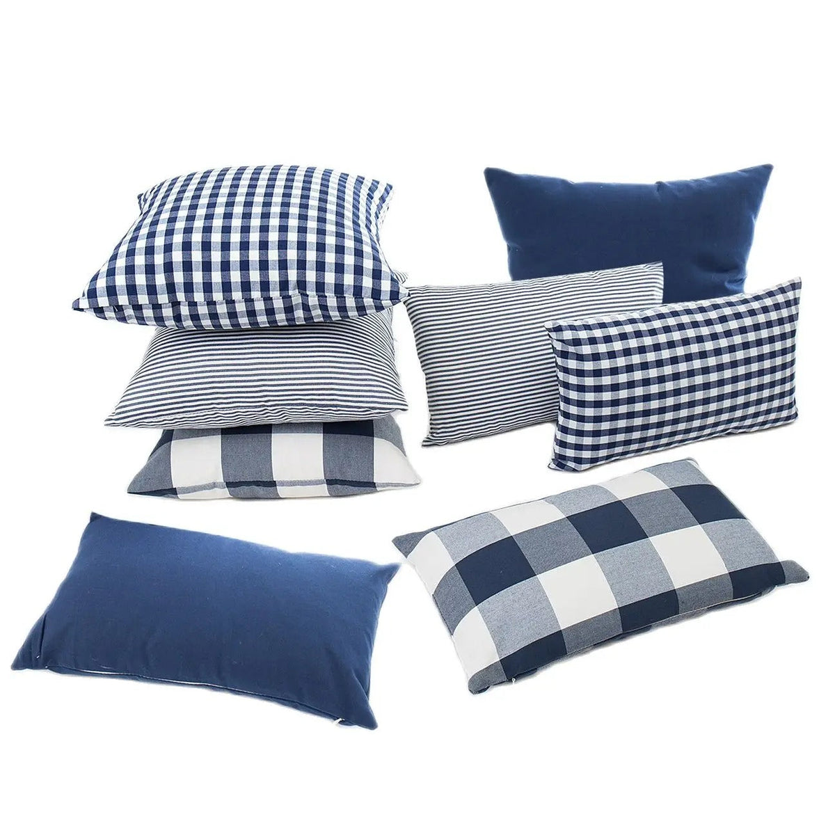 MarbreLuxe - Housse de Coussin Rayée Contemporaine