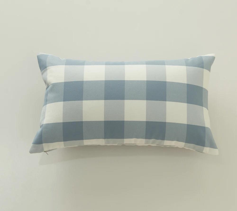 MarbreLuxe - Housse de Coussin Rayée Contemporaine