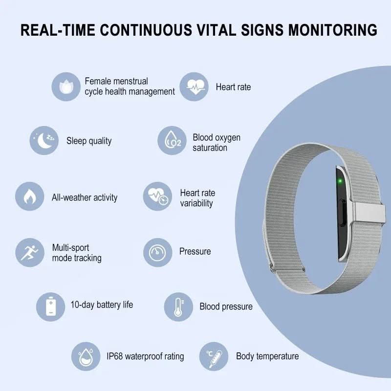 Venatex Bracelet Connecté IP68 Suivi Santé et Activité
