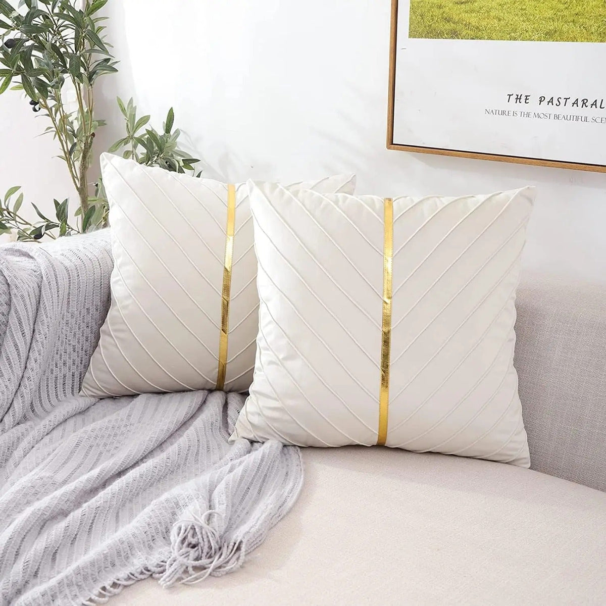 Noir Elegance - Housse de Coussin Velours à Sequins