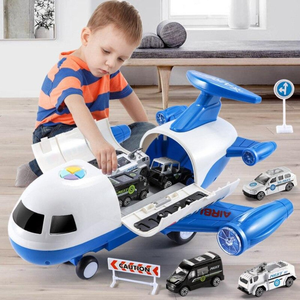 Kids' Airplane Playset, 20 Pieces with Vehicles
