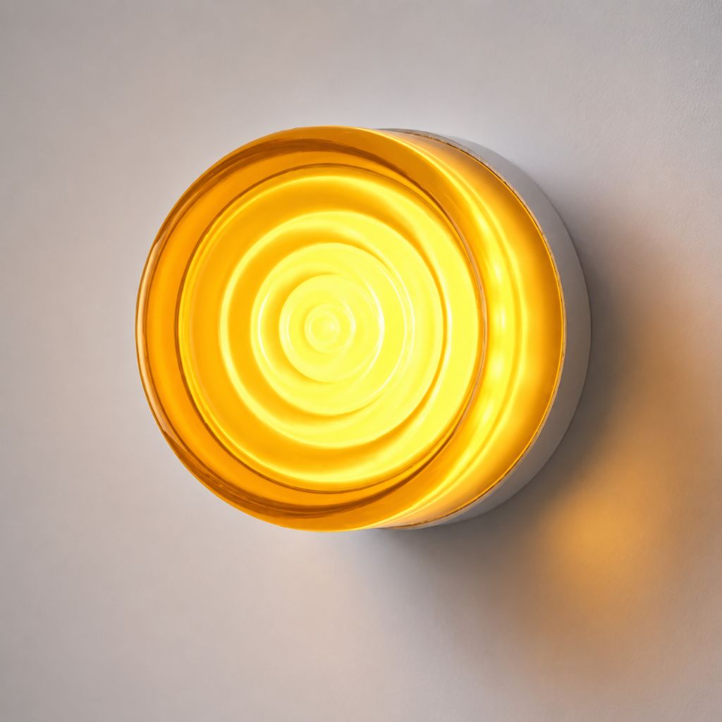 Applique LED murale en acrylique épais, effet gelée