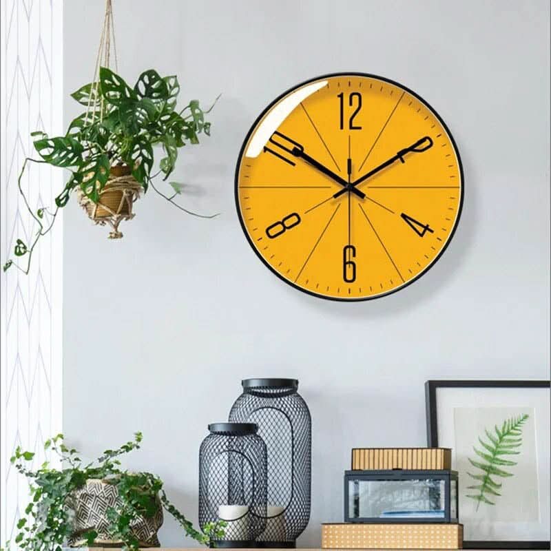 Silent Scandinavian Wall Clock, 25 to 35 cm