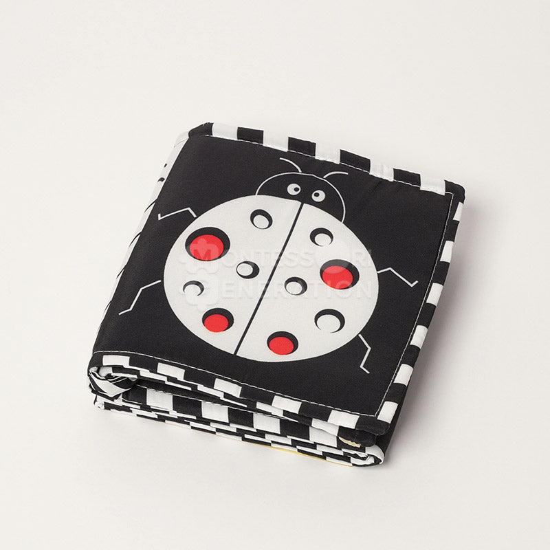 Livre contrasté noir et blanc pour nouveau-né