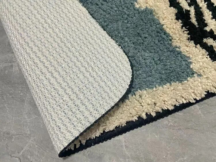 Tapis de bain abstrait nordique antidérapant
