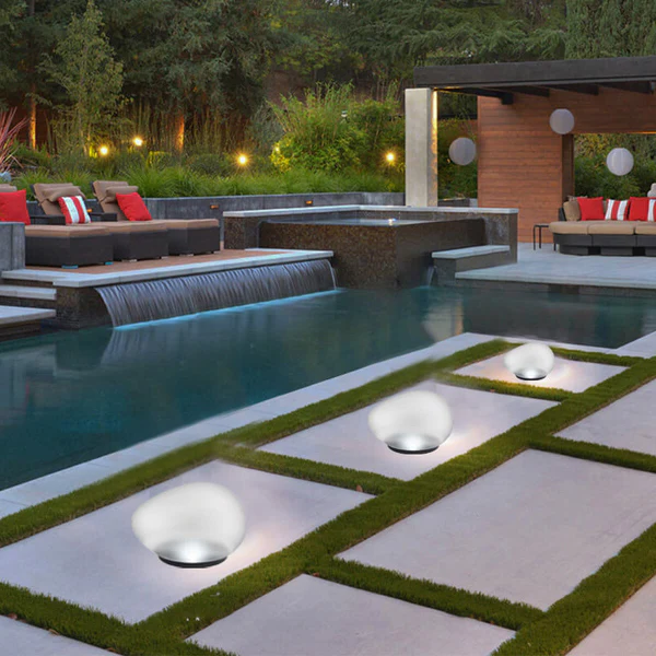 Galets LED Solaires Décoratifs pour Jardin