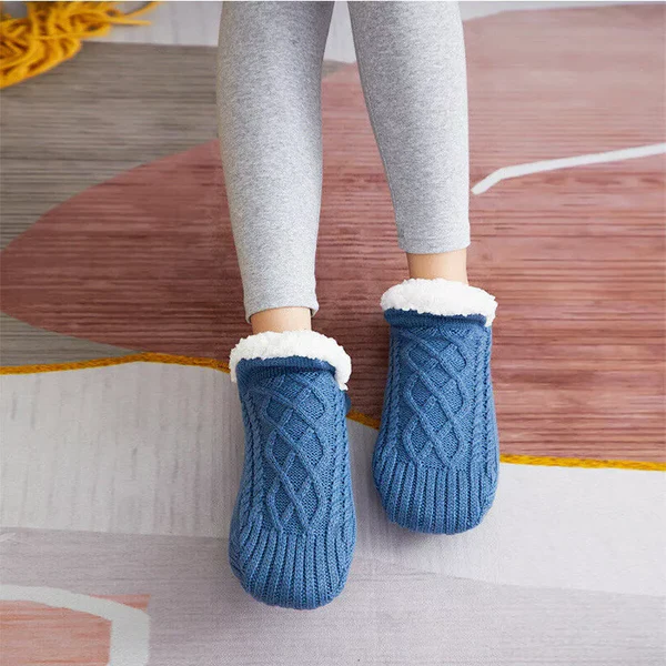 Chaussettes thermiques antiderapantes femme