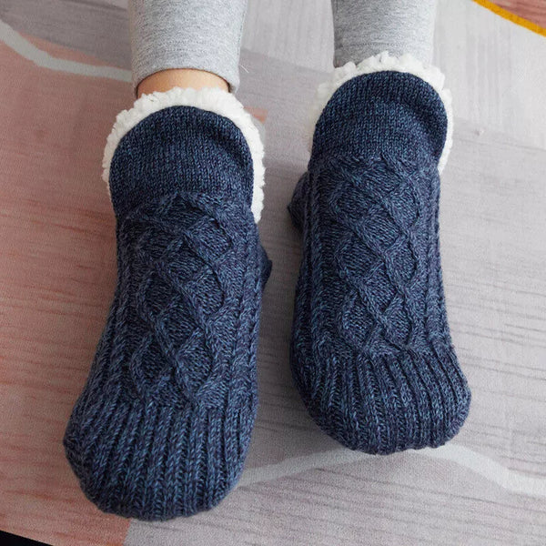 Chaussettes thermiques antiderapantes femme