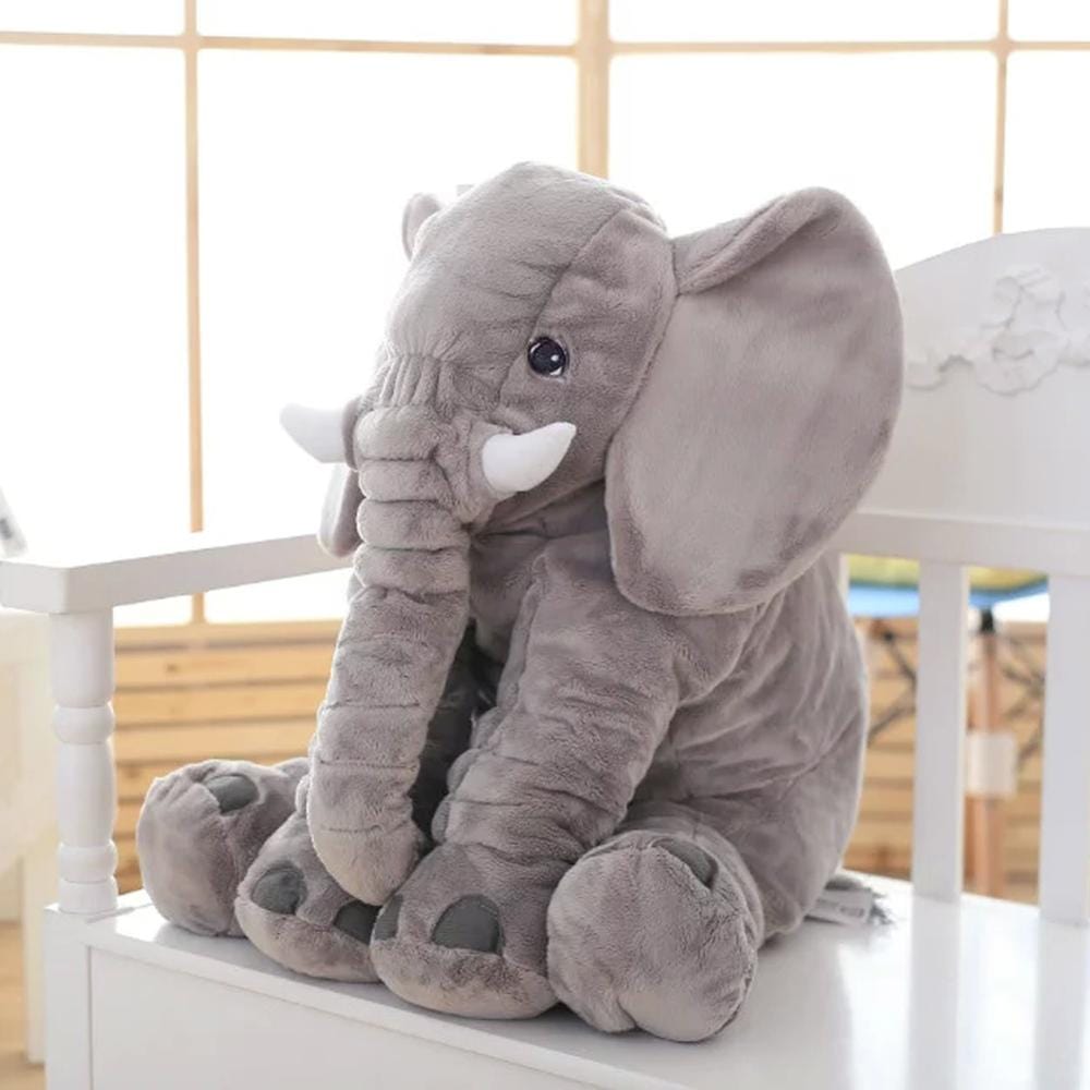 Peluche éléphant géante, 40 ou 60 cm