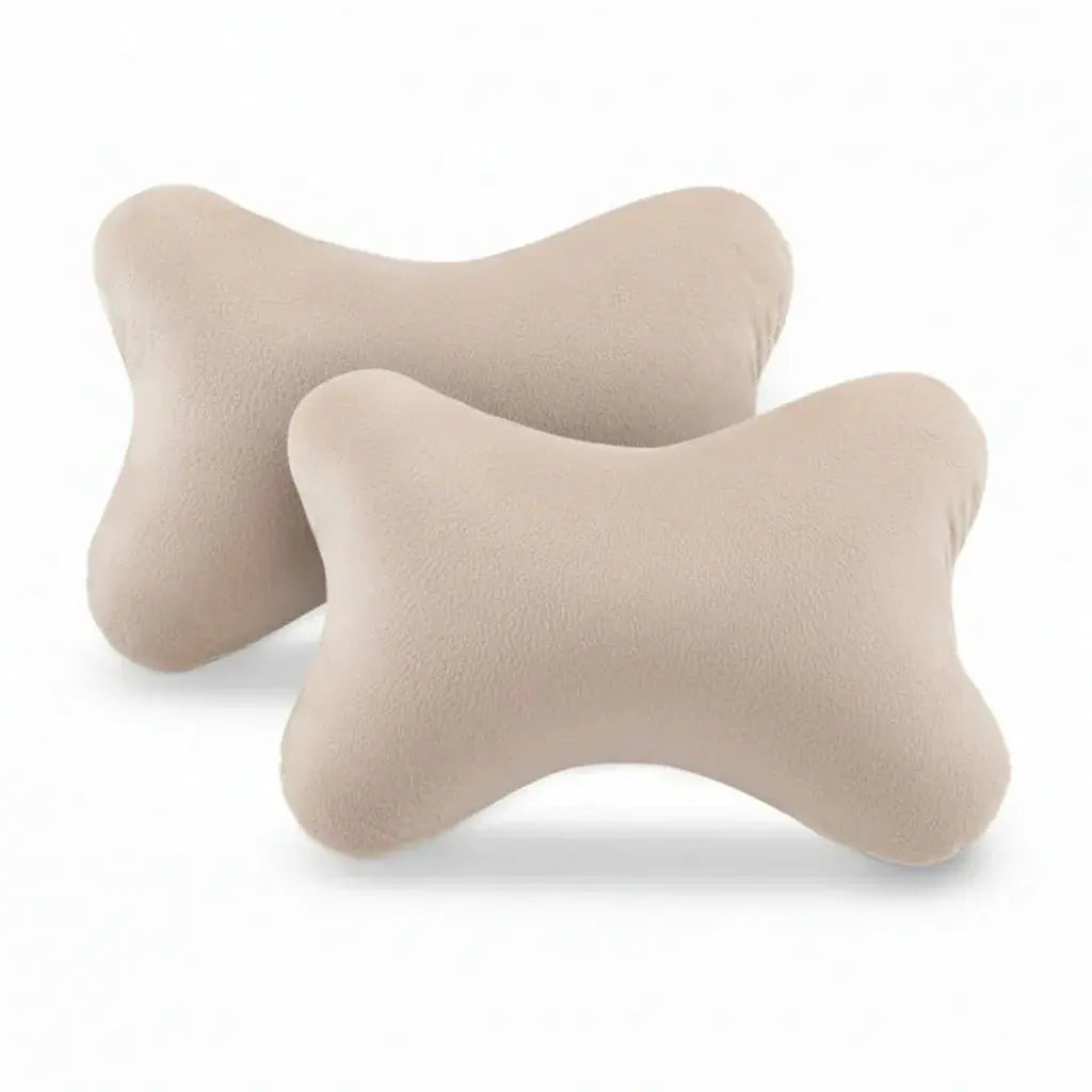 Small Cotton Travel Pillows, Set of 2, 20 x 30 cm