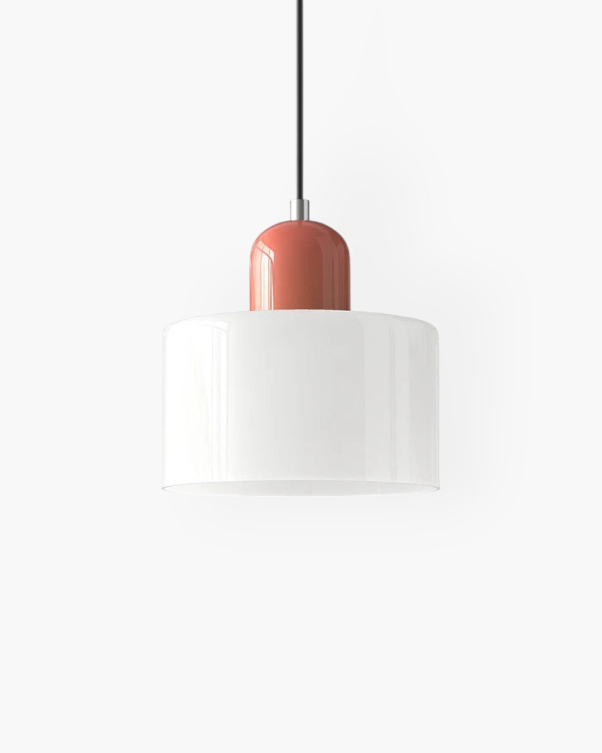 Petite suspension en verre coloré, 15 cm