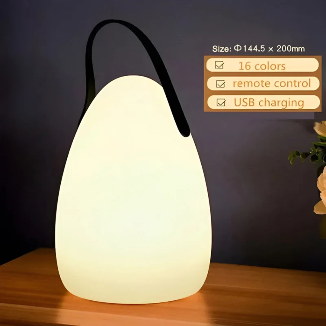 Lampe de table portable sans fil, 16 couleurs