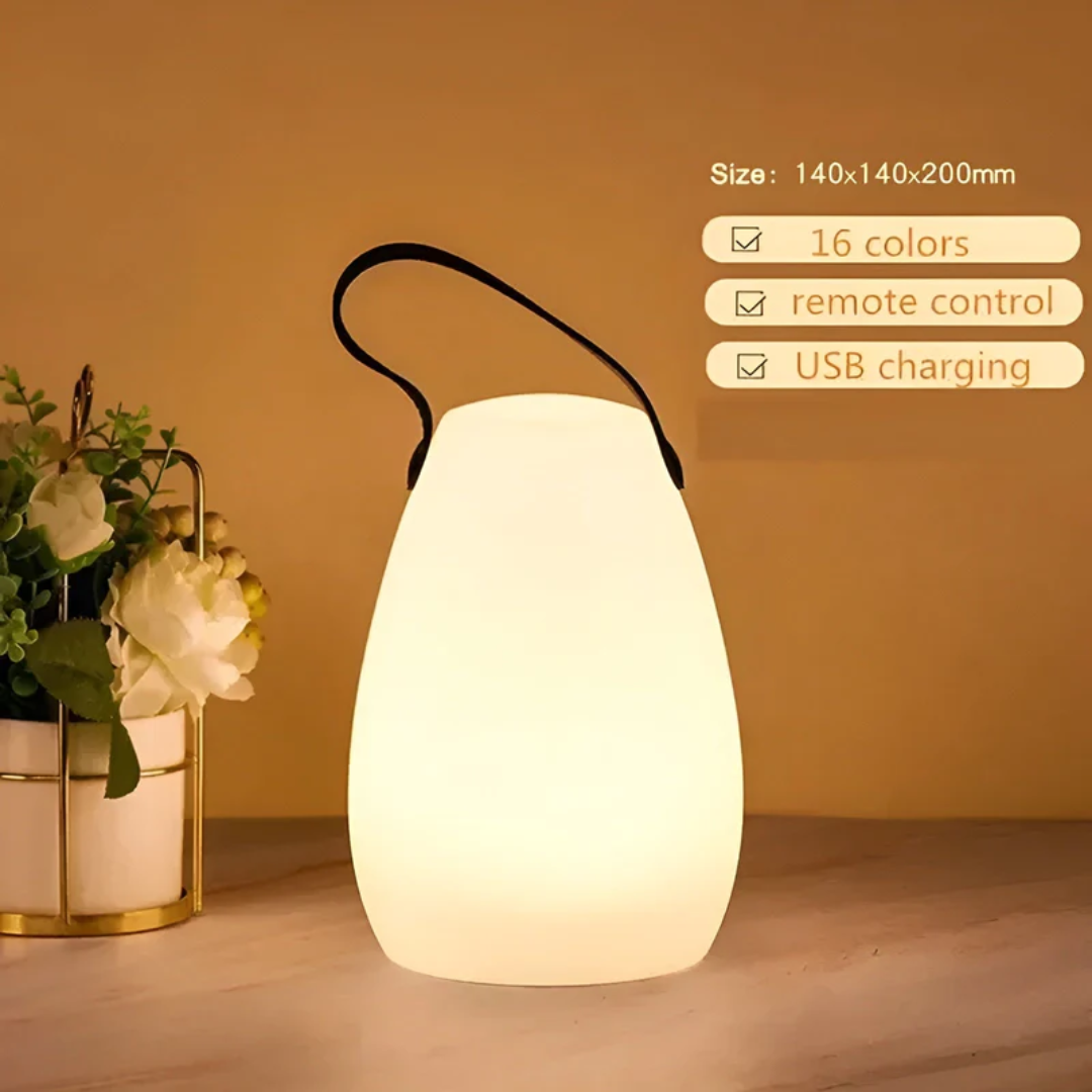 Lampe de table portable sans fil, 16 couleurs