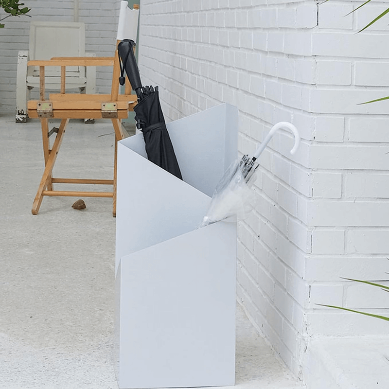 Porte-parapluie en métal, design scandinave géométrique