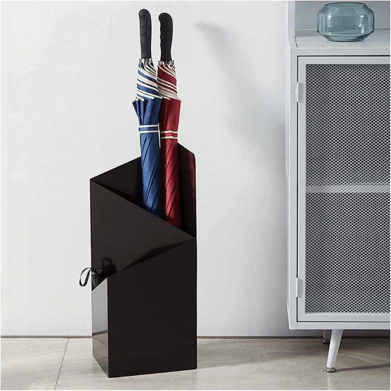Porte-parapluie en métal, design scandinave géométrique