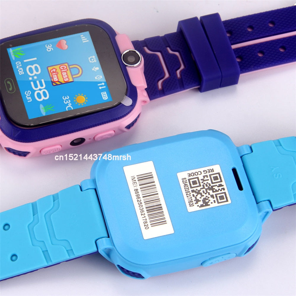 Montre connectée pour enfant avec appel et bouton SOS