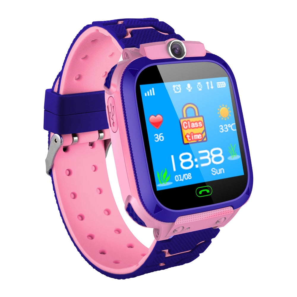 Montre connectée pour enfant avec appel et bouton SOS
