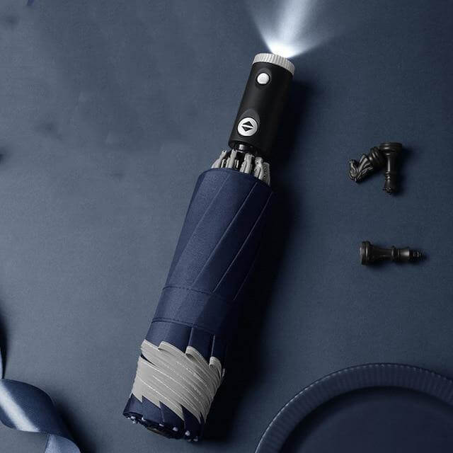 Inverted Folding Umbrella with Push-Button Opening
