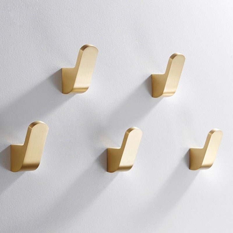 Gold Brass Wall Hook, Modern Design