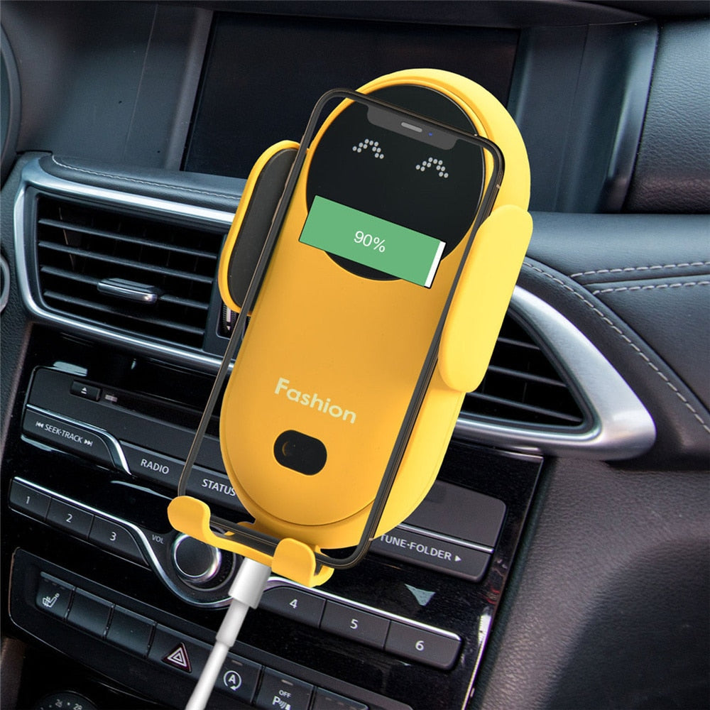 Support téléphone voiture avec charge sans fil 15 W