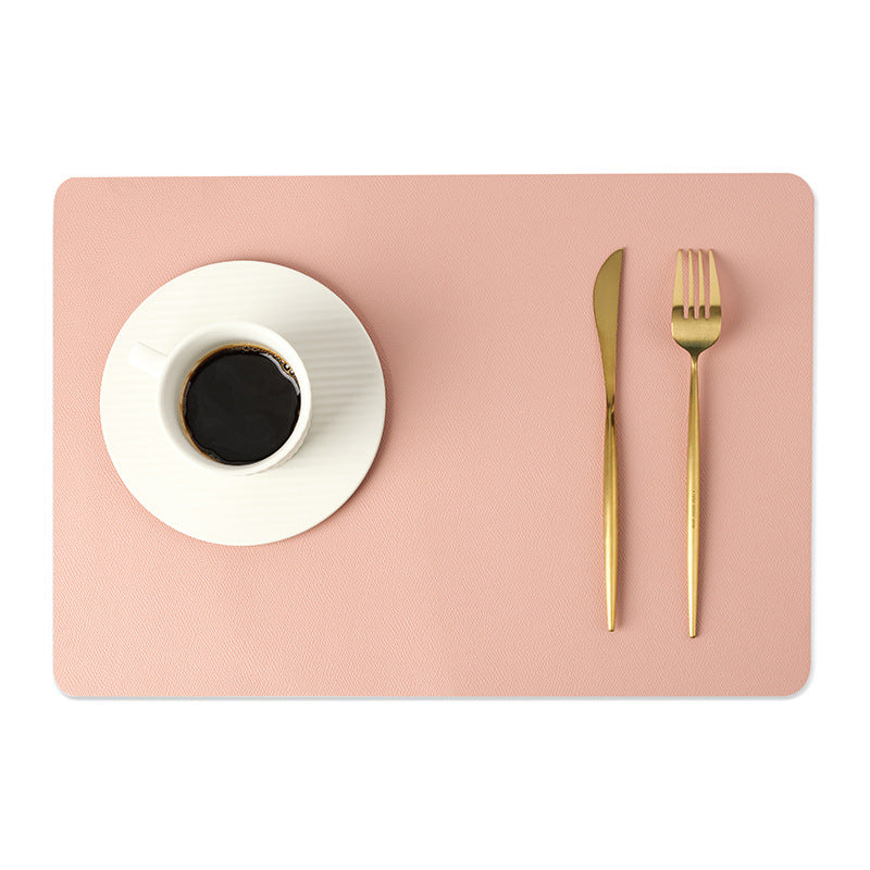 Rectangle Waterproof Faux Leather Placemat