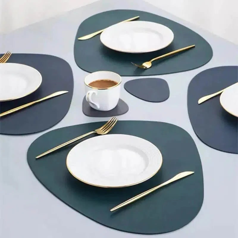 Faux Leather Placemats and Coasters