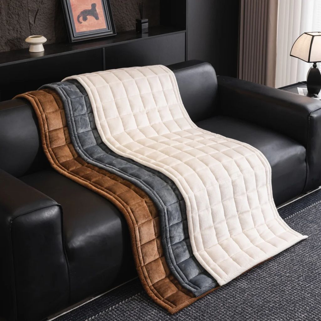 Housse de canapé matelassée antidérapante en microfibre