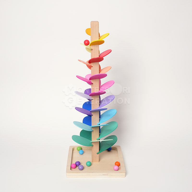 Wooden Rainbow Marble Tree, Ages 3+