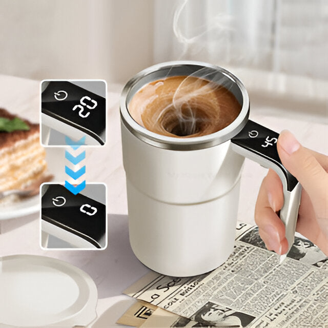 Mug rechargeable avec agitateur intégré
