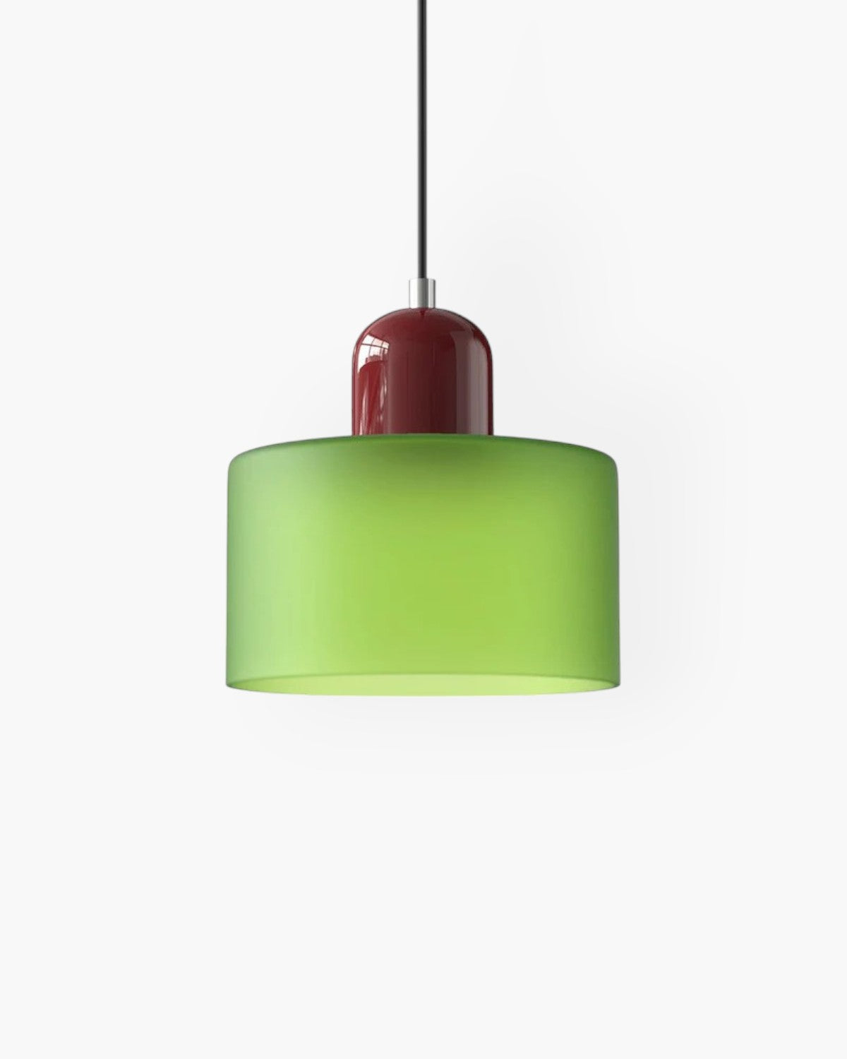 Petite suspension en verre coloré, 15 cm