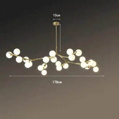 Frosted Glass Globe Chandelier, 12 to 24 Lights