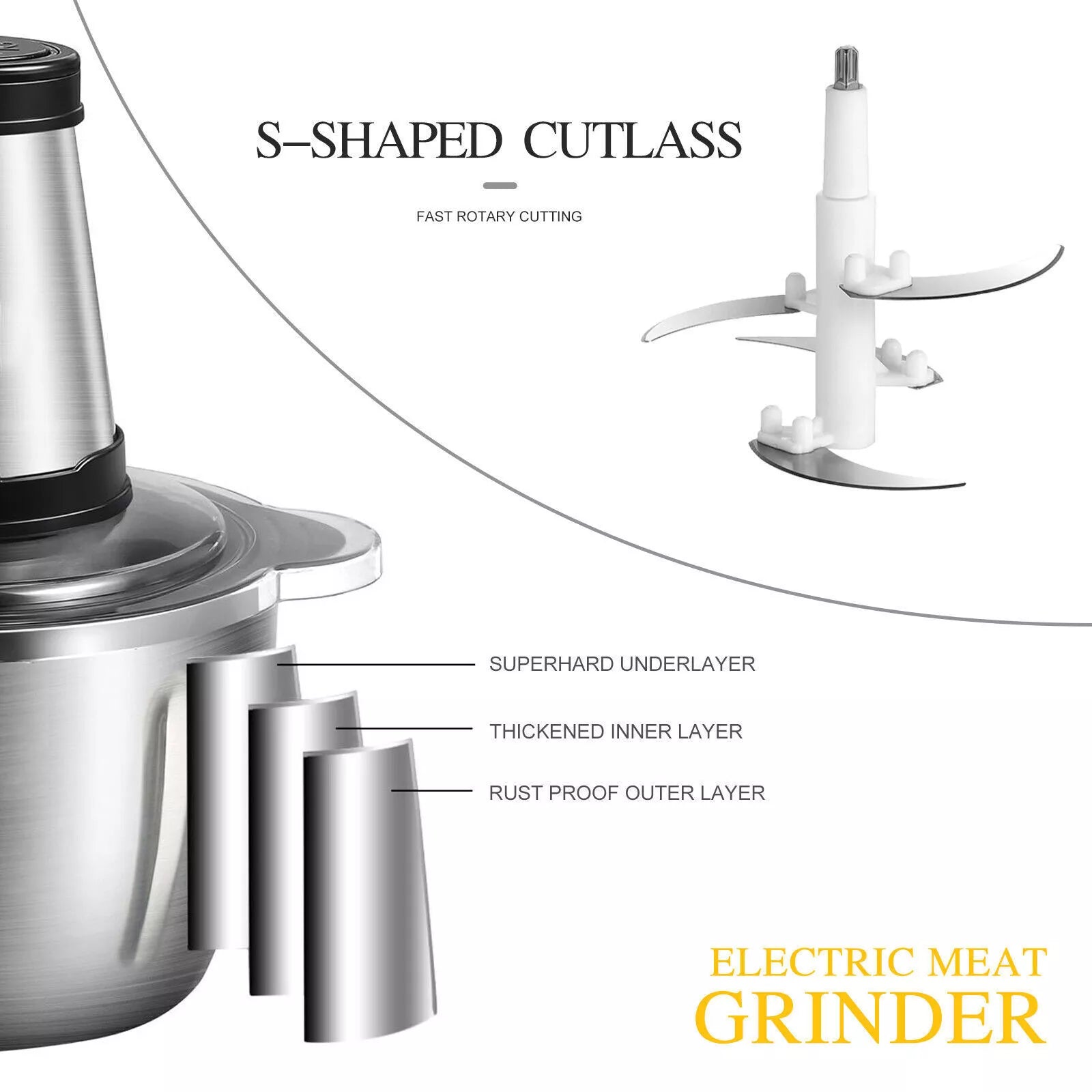 2L Multifunction Food Chopper