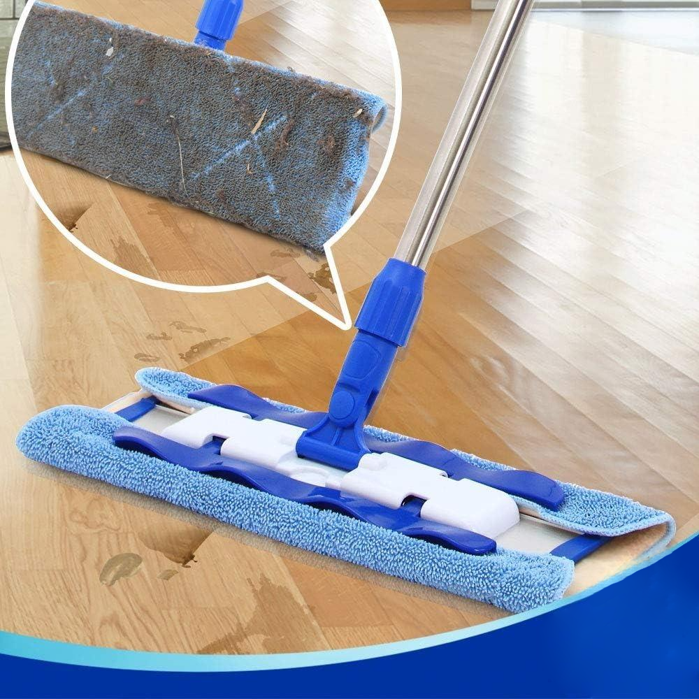 Balai laveur à tête rotative et tampons lavables