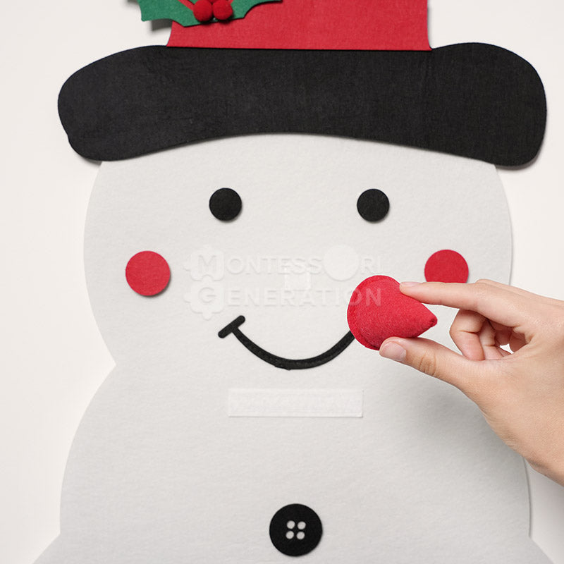 Felt Wall Snowman with 19 Accessories, Ages 1+