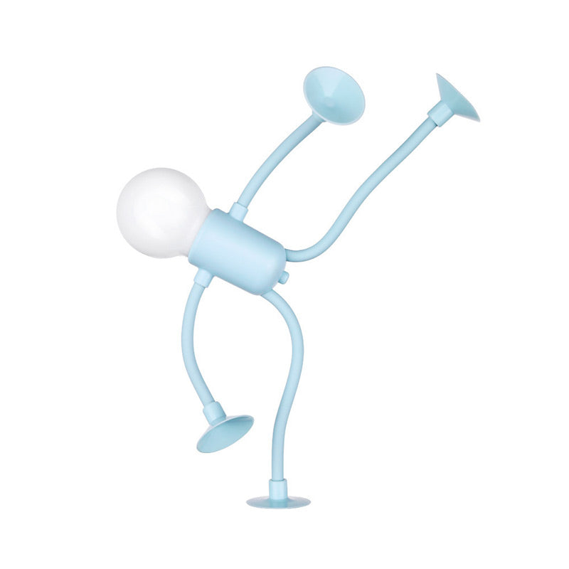 Poseable Figure Night Light with Suction Cup