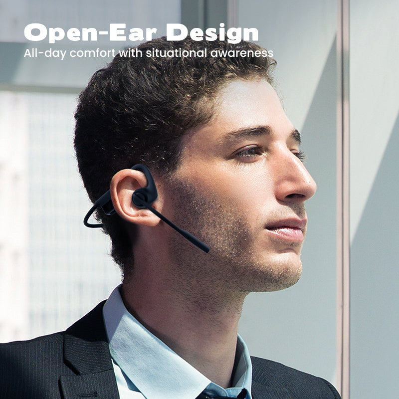 Open-Ear Bluetooth 5.3 Headset with Microphone