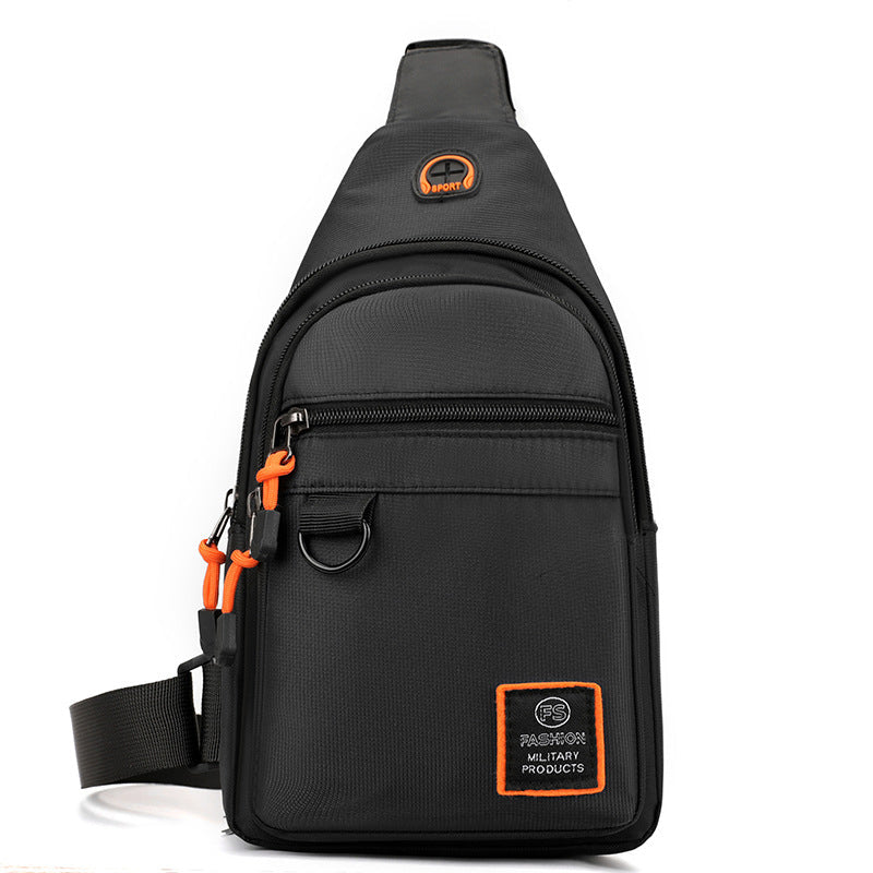 Sac bandoulière en tissu Oxford déperlant multipoches