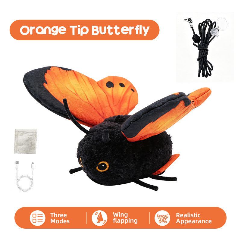 Motion-Activated Flapping Butterfly Cat Toy