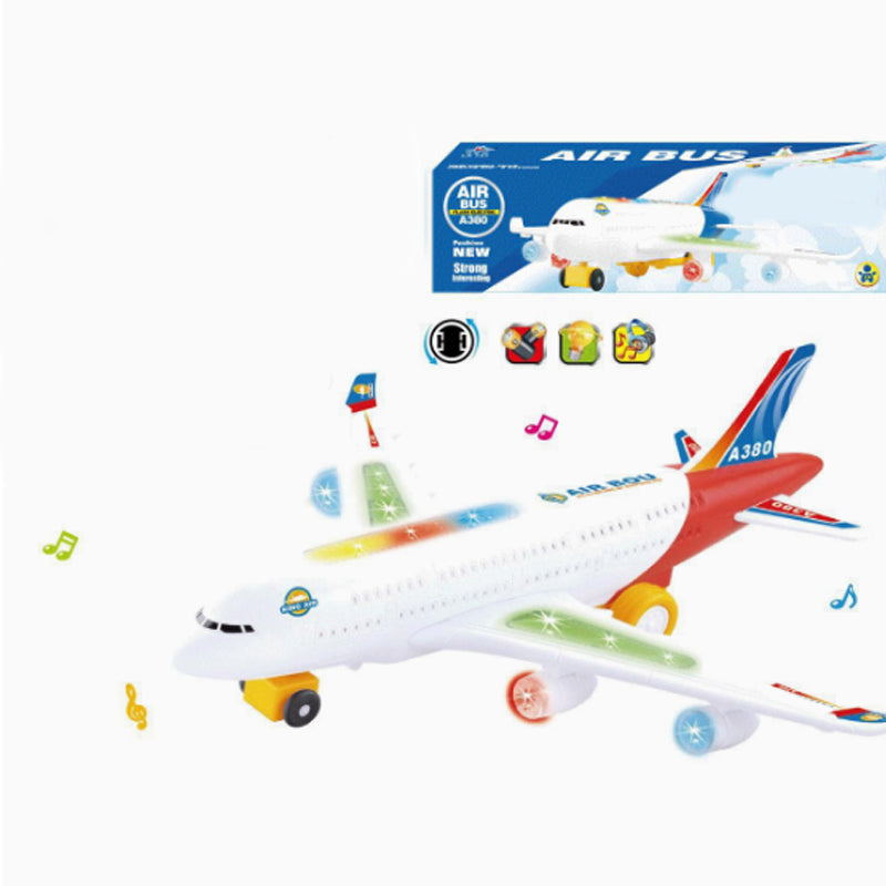 Electric Toy Aeroplane with Lights and Sounds, 3+
