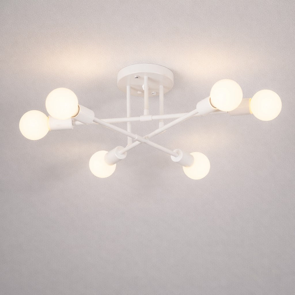 Sputnik Mid-Century Iron Ceiling Light, E27 Sockets