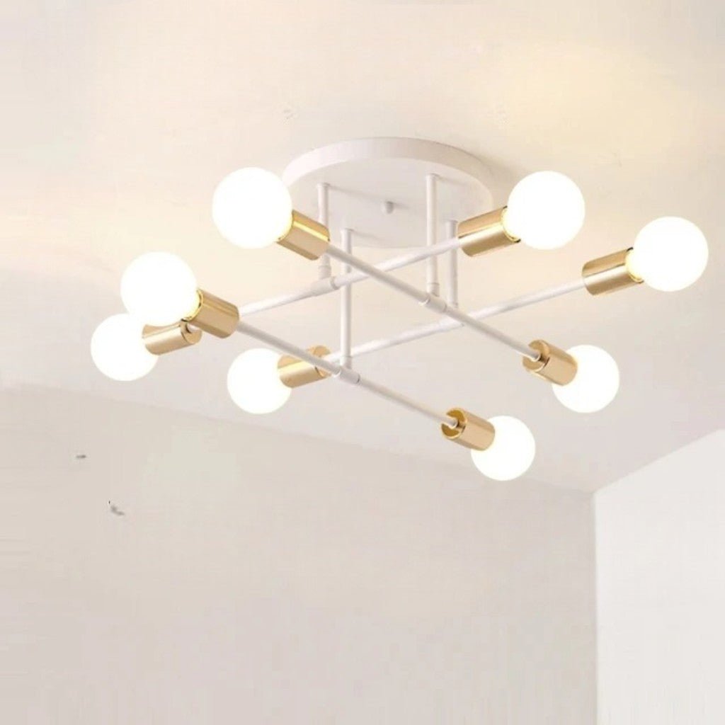 Sputnik Mid-Century Iron Ceiling Light, E27 Sockets